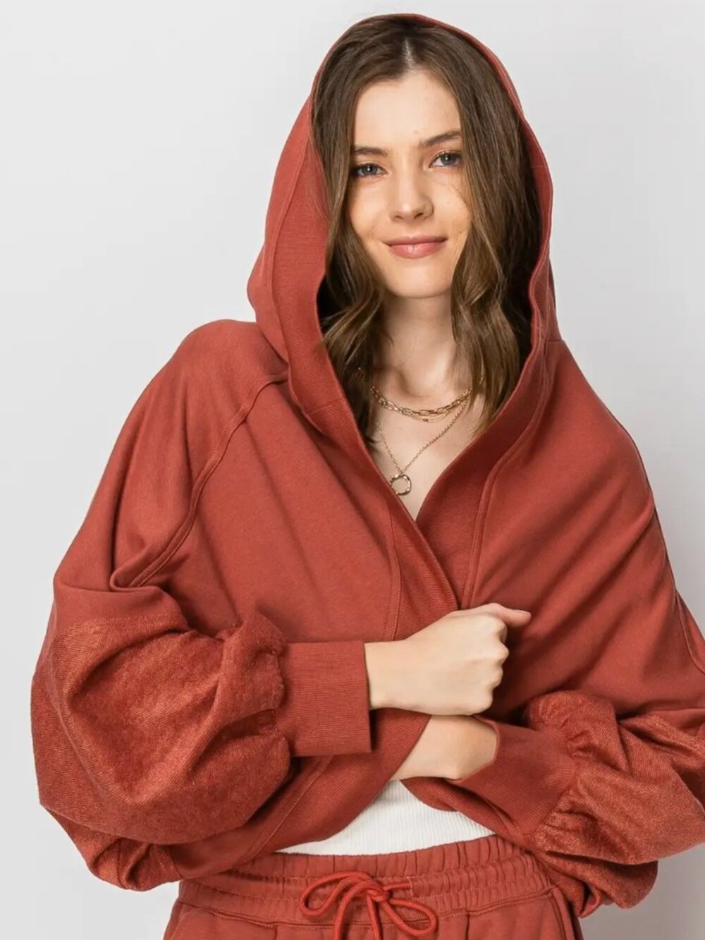 Casua French Terry Hooded Bolero